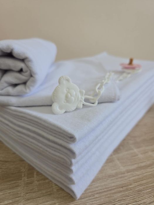 Бархетни бебешки пелени  за новородено  100%памук