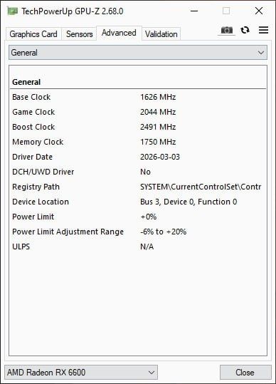 Gigabyte Radeon RX 6600 Eagle 8G видео карта