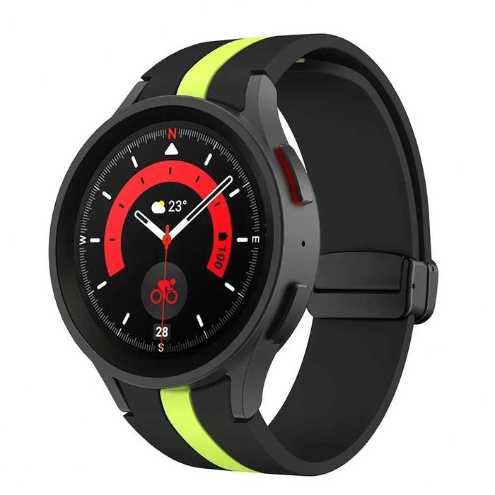 Curea silicon magnetica 20mm ceas Samsung Watch 4 5 Watch 6 / 7 / 8
