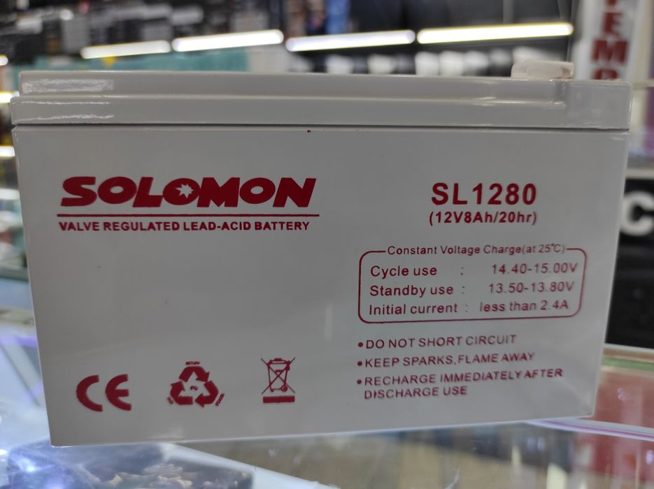 Аккумуляторы Ups  12 v 8 a , оригинал,(2 месяца на машина,ups