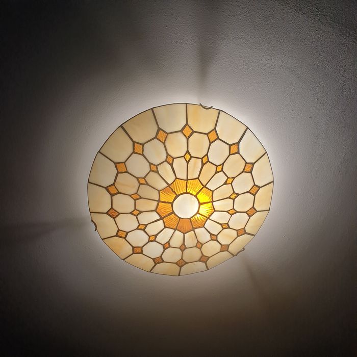 Plafonieră cu abajur din sticlă vitrată Tiffany 2xE27/60W/230V Rabalux