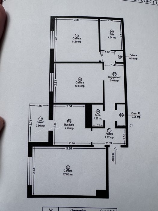 Apartament 3 camere decomandat – Alfa – 70 mp – complet renovat – direct proprietar - str. Condurasilor