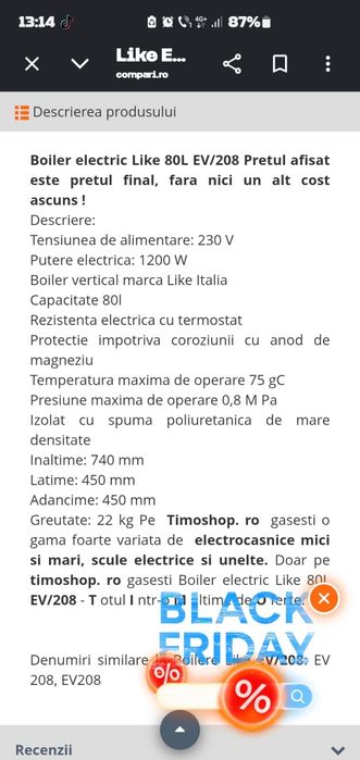 Boiler Lke electric
