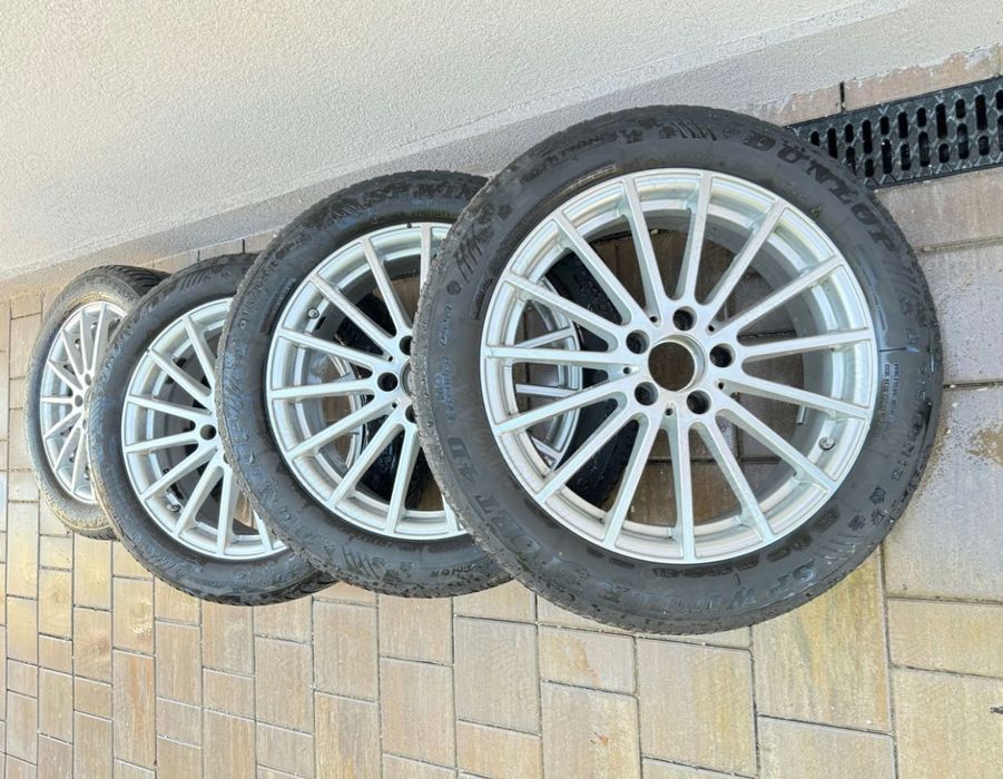Roti jante Mercedes cu cauciucuri runflat de iarnă pe 18”