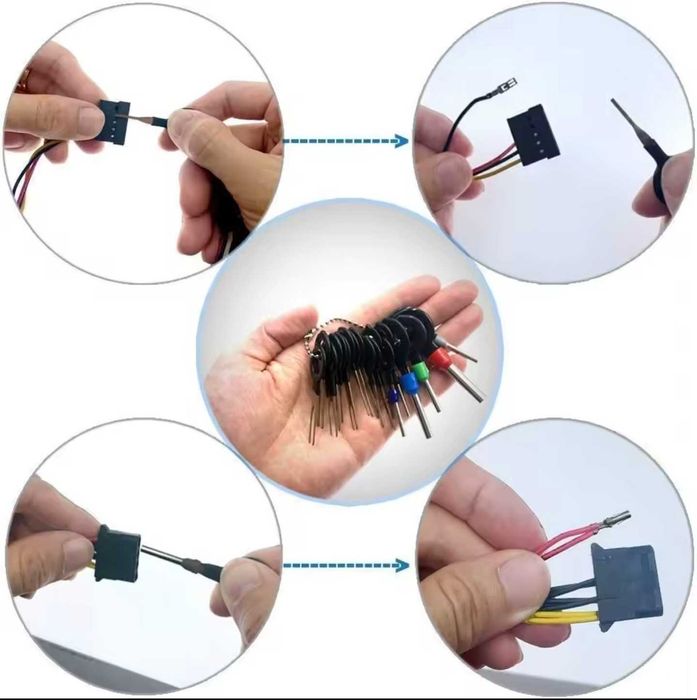 TRUSA Extractor pini-59BUC-Trusa pt scos extras pini din mufe AUTO-NOU