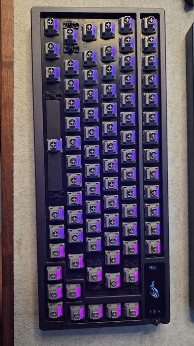 Tastatura ASUS ROG Azoth, Womier Full POM Grey Switch - Pachet complet