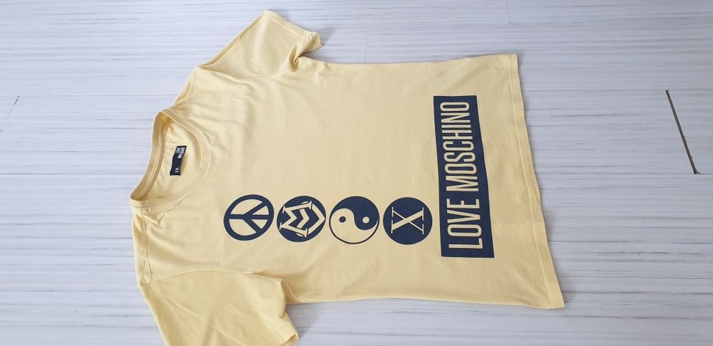 LOVE MOSCHINO Cotton Made in Italy Mens Size L ОРИГИНАЛ! Мъжка Тениска