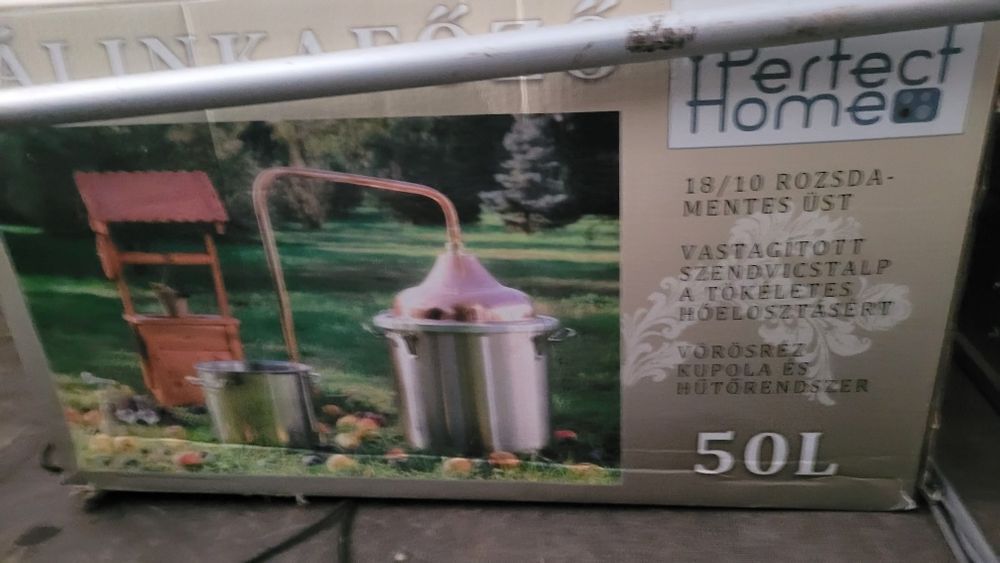 Cazan tuica 50 litri NOU, de inox si cupru