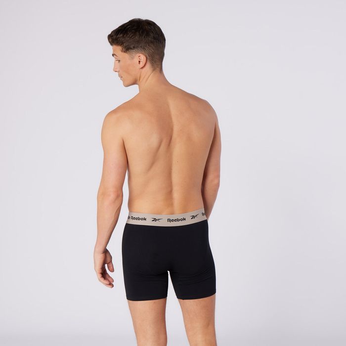 Set de 4 boxeri din bumbac negru, bărbați - produs resigilat Decathlon