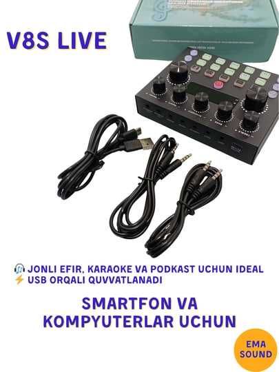 Mikrofon ( BM 800)+Ovoz kartasi ( V8S )