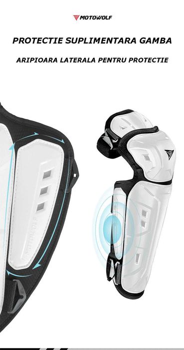 Set genunchiere si cotiere moto adjustabile protectie certificata CE