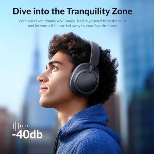 Нови TONEMAC H7 Bluetooth слушалки – ANC, 80ч, Hi-Fi, двойна връзка