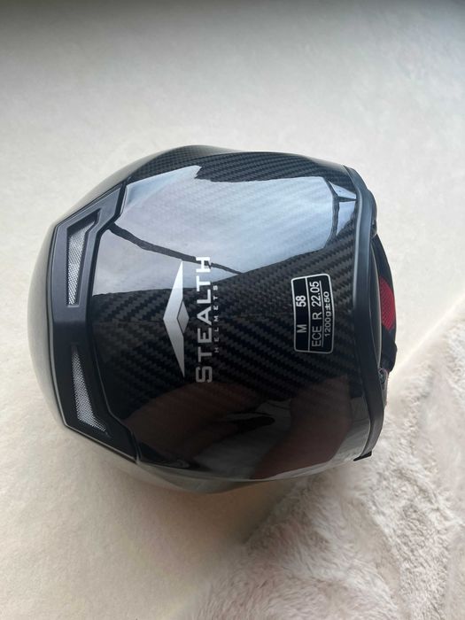 Най-висок клас карбонова каска Stealth размер M / L мото шлем