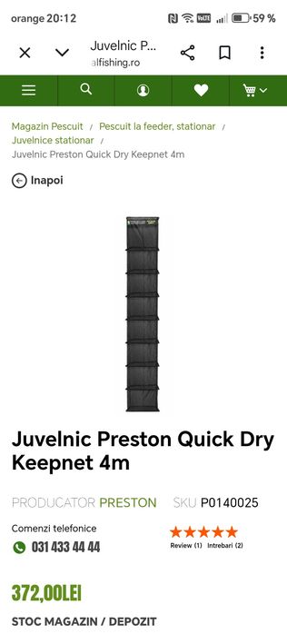 Juvelnic Preston Quick Dry 4m