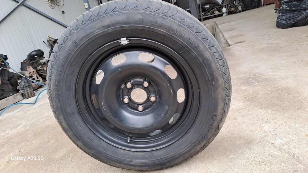15 цола Резервна джанта 5х100 Ауди А3/Audi A3 гума 195/65/15