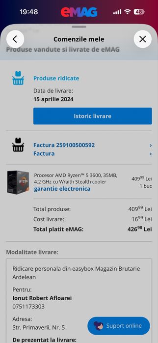 Vand ryzen 5 3600