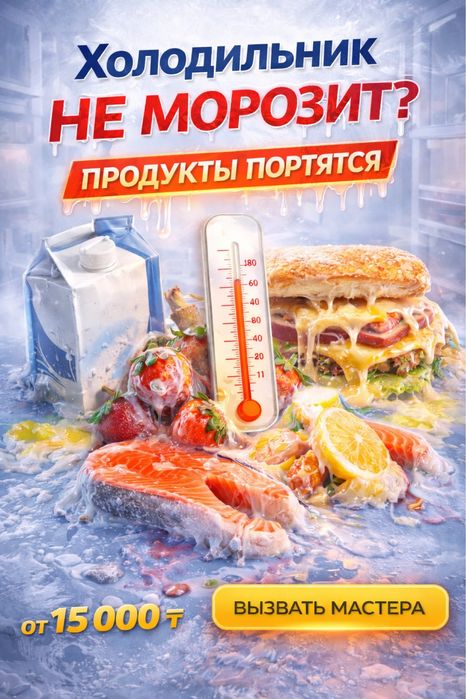 Ремонт холодильного оборудования в Астане.