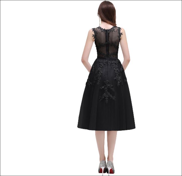 Rochie party ocazie Burgundy sau Negru 42-44/M-L