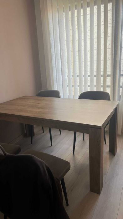 Кухненска маса, тъмен дъб 90x160