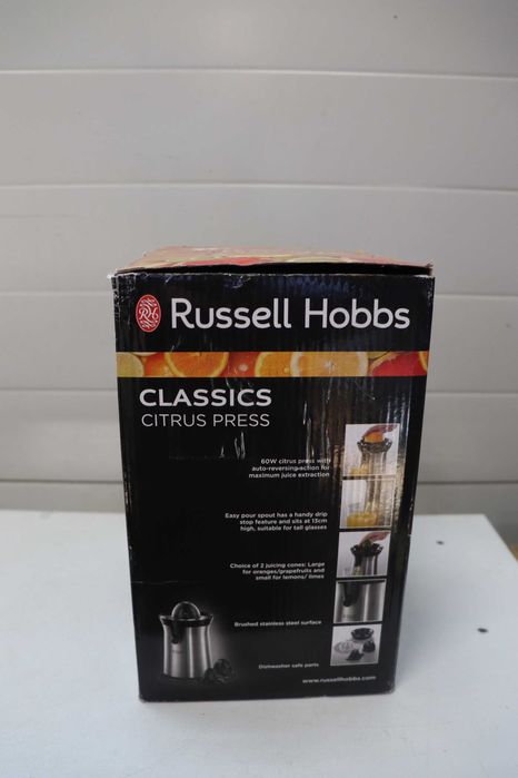 Преса за цитруси Russell Hobbs Classics, черна/сребрист