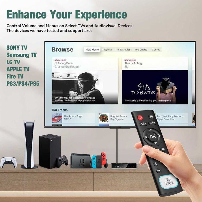 HDMI 2.1 превключвател 3 входа 1 изход с дистанционно, 4K 120Hz