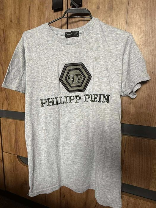 Стилна сива тениска Philipp Plein