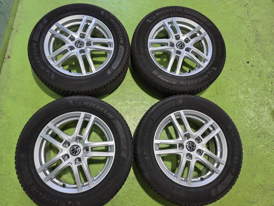16 5x112 Vw Touran Caddy Passat B8 Skoda лети джанти 5х112 215/60/16 Michelin  зимни гуми зимен комплект