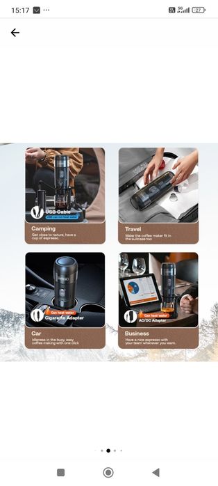 Преносима 3в1 кафемашина HiBREW