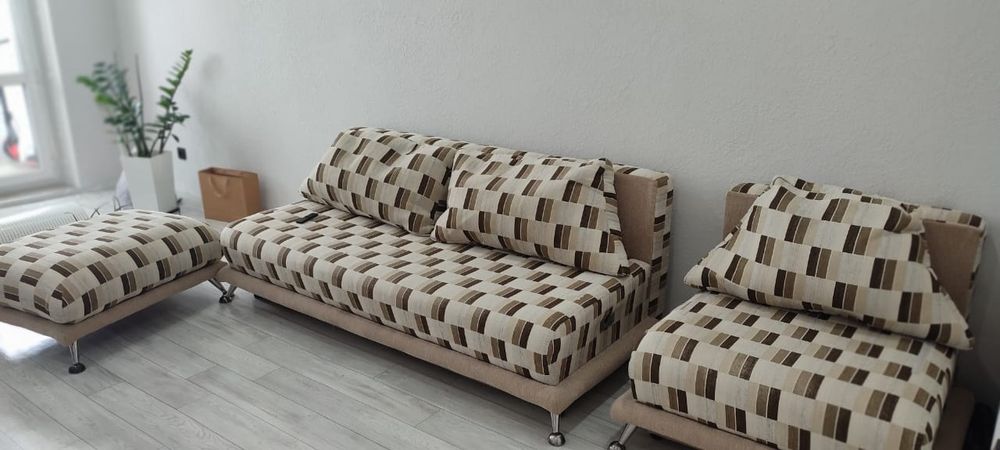 Диван + кресло + пуф