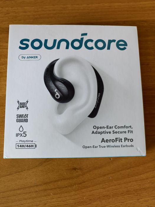 Căști Anker Soundcore Aerofit Pro noi + carcasa+cablu rezerva