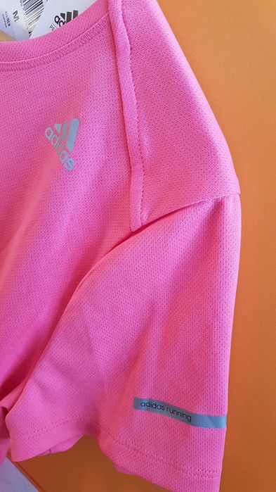 adidas Climalite Run дамска спортна тениска размер М за фитнес нова