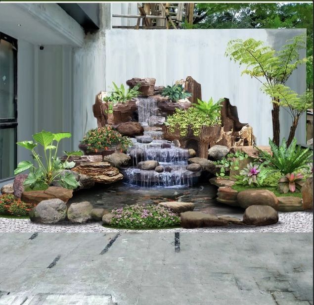 Водопады внутренный и ландшафтный