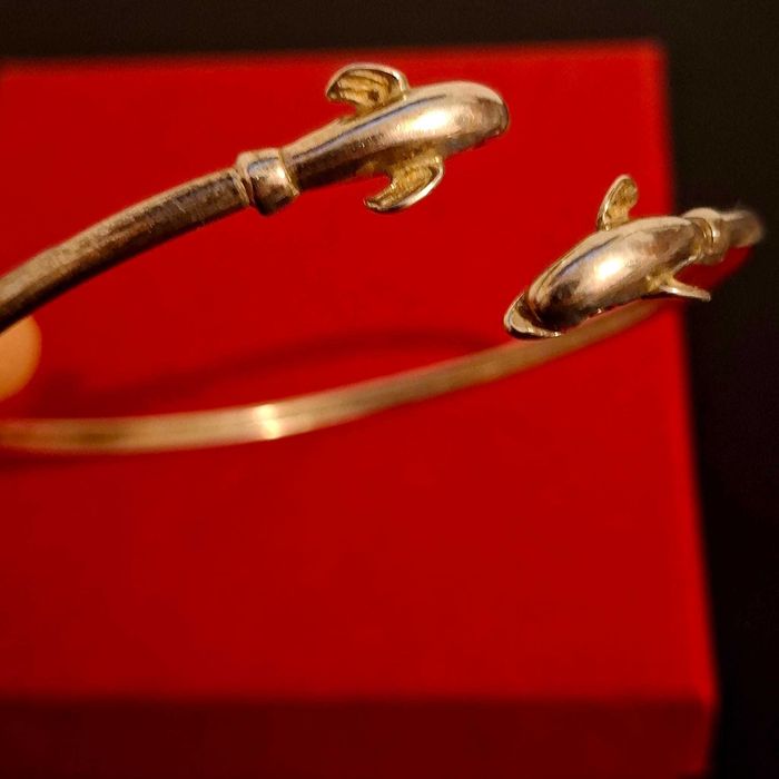 Brățară argint 925 – model delfin, design deschis