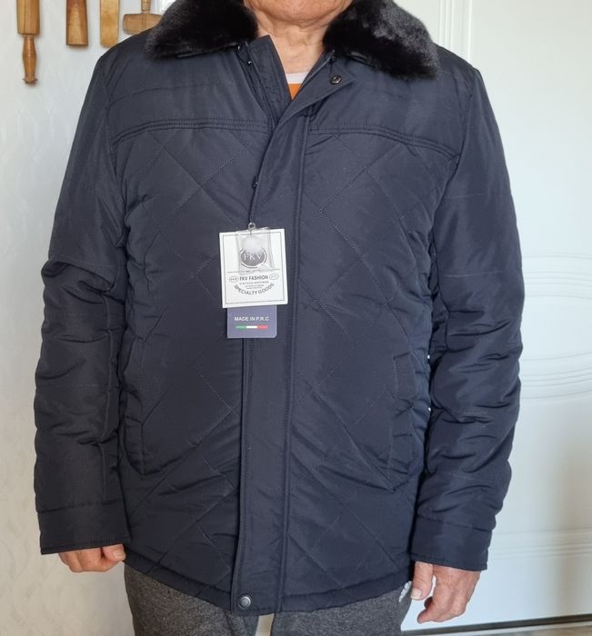 Куртка мужская зимняя, безрукавка в национальном стиле