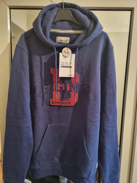 Bluza de molton cu gluga BLEND. Noua. Marimea M.