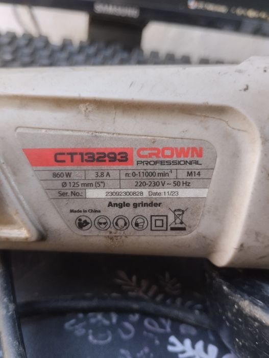 Болгарка Crown 125mm (860W) оригинал