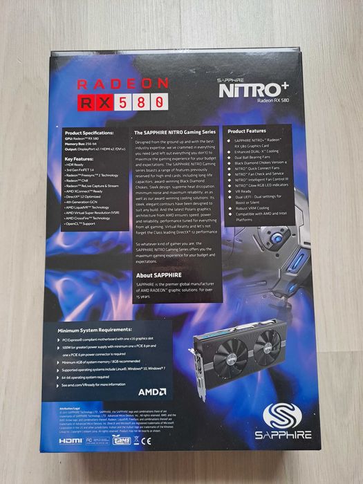 Видео карта Radeon RX 580 Nitro