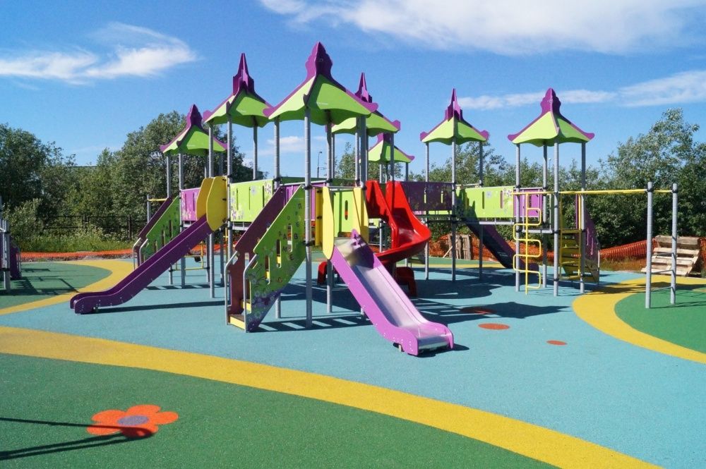 Болалар майдончаси ROMANA Горки Качели Карусели Детские площадки