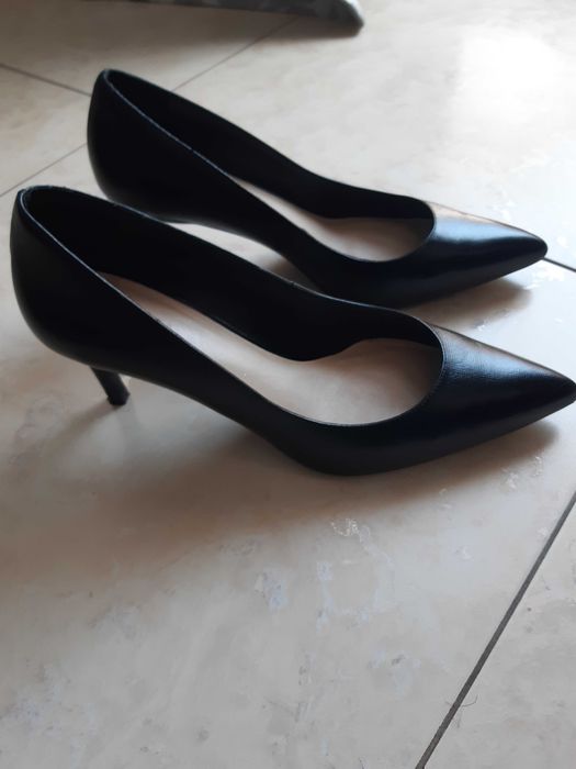 Черни кожени обувки Ted Baker