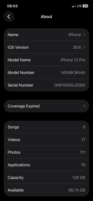 Iphone 12 pro  128