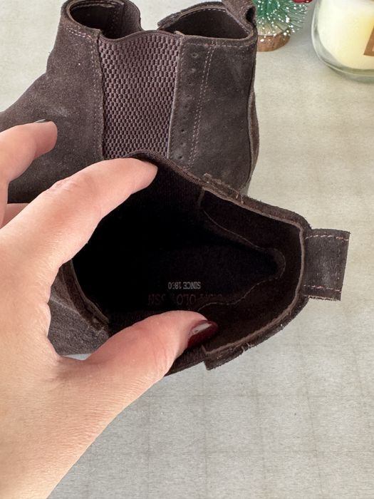 Боти естествен велур US POLO размер 36