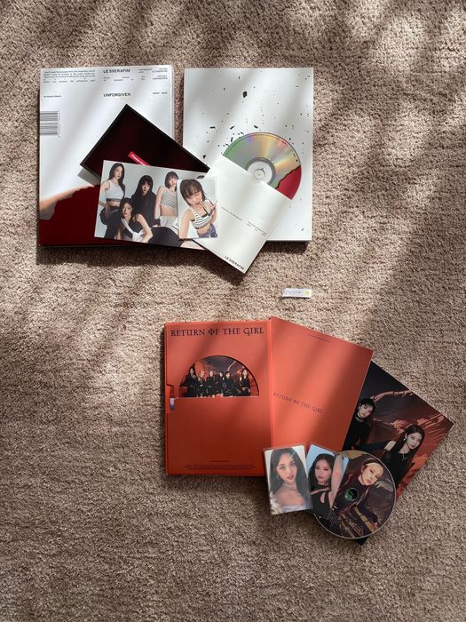 Aespa, Lesserafim, Txt, Stayc, Idle, Itzy, Everglow kpop албуми