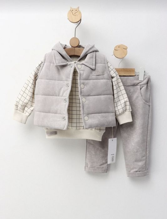 Памучни комплекти от три части за момче