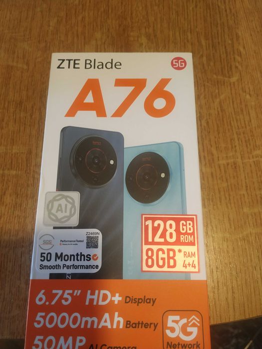 ZTE Blade A76 5G (запечатан) A1 (stardust black)