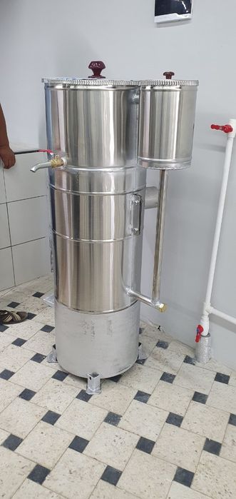 Stainlesspremium.uz Самоварь из нержавейки.Нержавейка самовар бок...