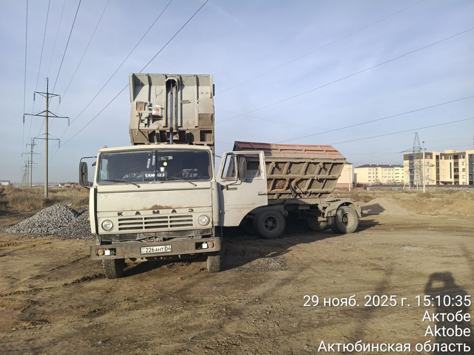 Услуги КамАЗ самосвал с прицепом