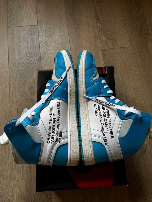 nike jordan 1 x off white blue