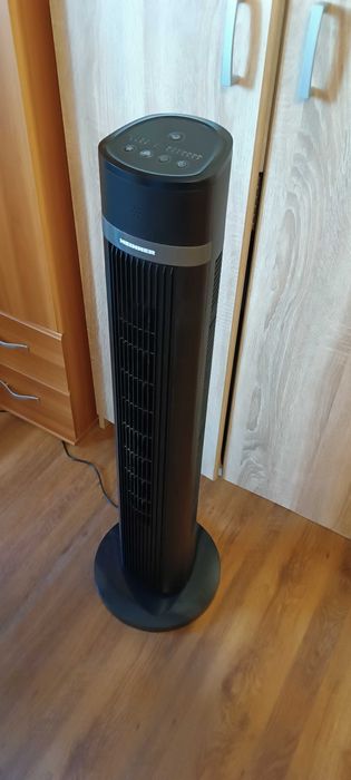 Ventilator Turn Heinner HMTF-D3BK, 45W, 3 viteze, telecomandă, timer, ECO