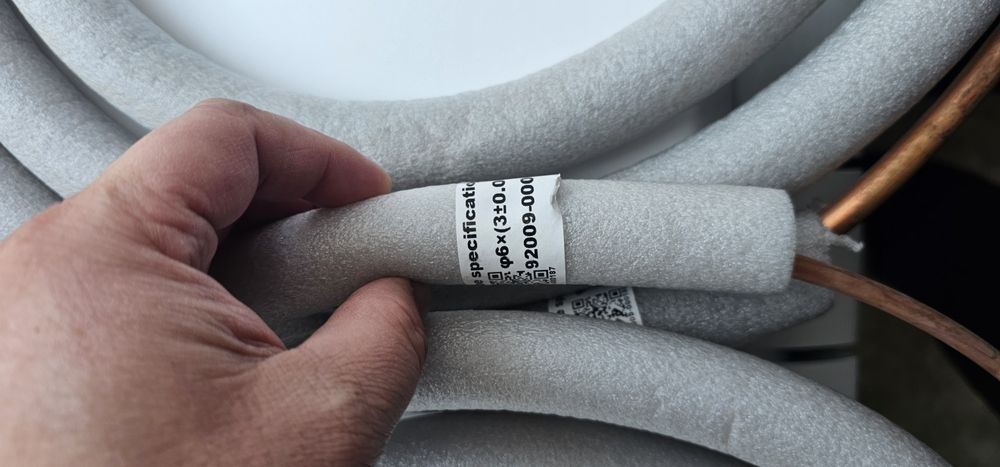 Инсталляция медные трубки для сплит системы