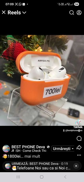 Airpods pro si pro 2 originale noi type C 2Ani garantie Magazin Rate